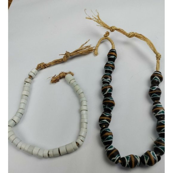 Antique African Trade Beads Set Of Two Strands - Picture 1 of 4